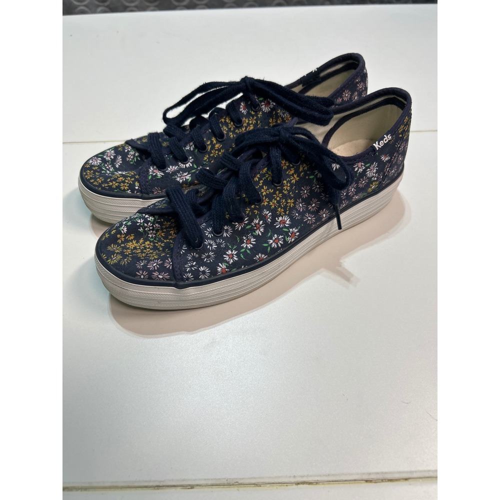 Keds Floral Print Lace Up Canvas Sneakers Size 6.5M Casual Shoes - Picture 4 of 8